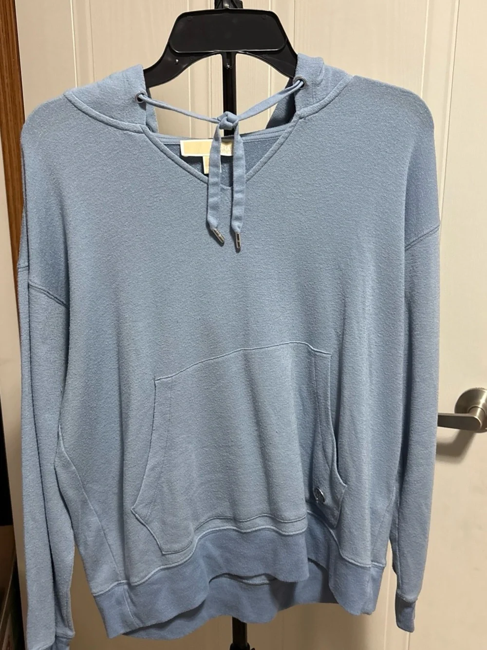 Michael Kors Light Blue V-Neck Sweatshirt